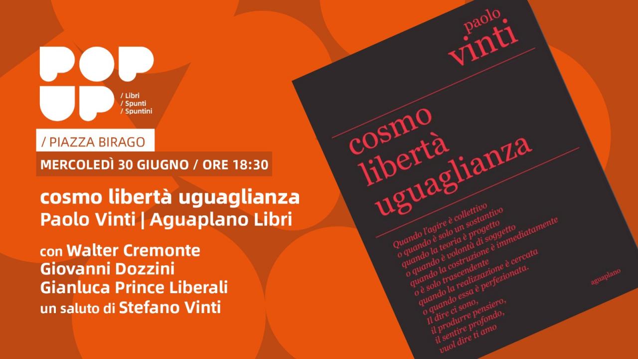 Cosmo libertà uguaglianza - PopUp Perugia